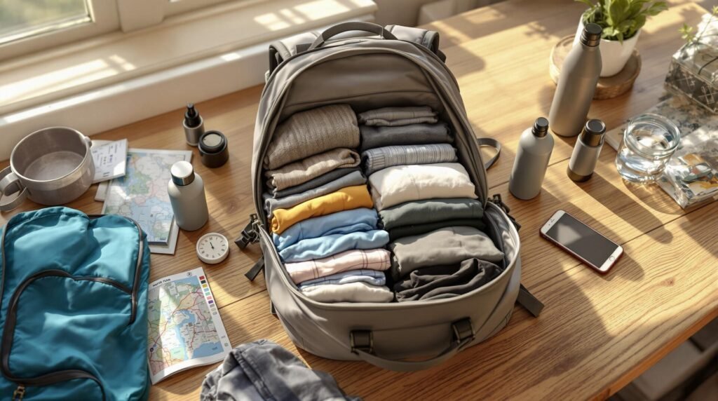 Packing light, traveling happy