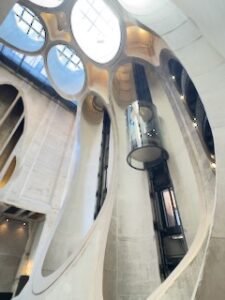 Elevator shafts in the old silos