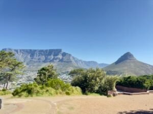 View towards Lions Head and Table Mountain