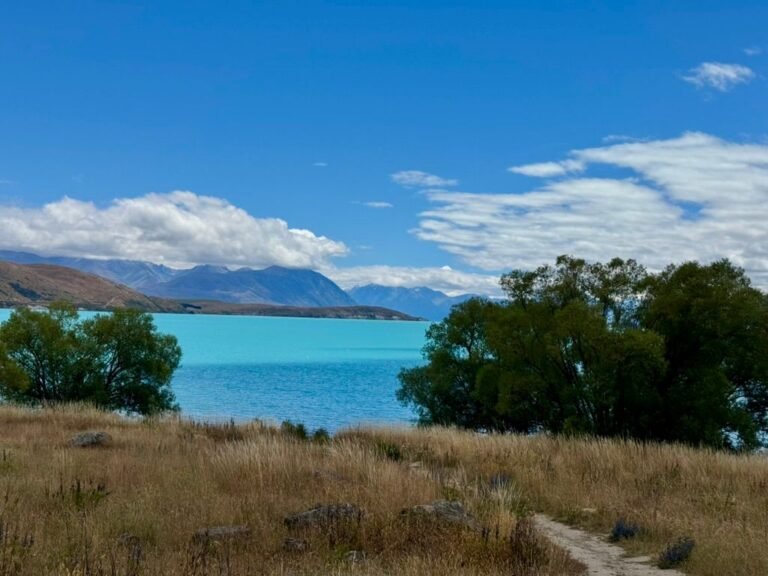 Beautiful ice-blue Pukaki Lake